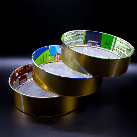 Silver tone Aata Chalni , For Kitchen - 3 Pcs Set